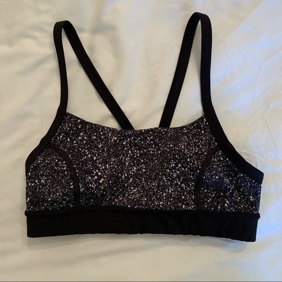 Lululemon Rise and Run Bra Mini Splatter Black - Picture 5 of 16